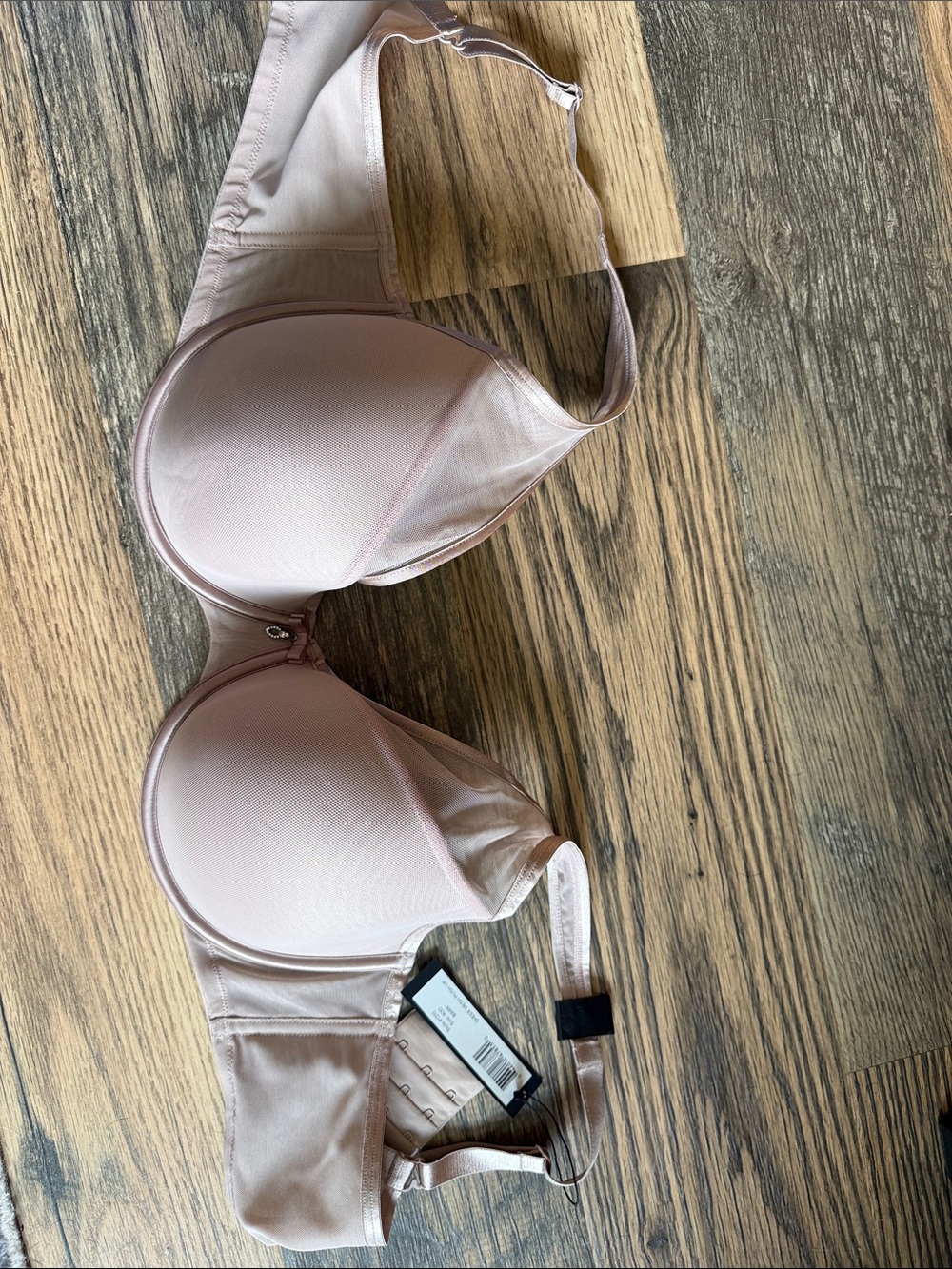 Bark Nude color Sheer Mesh push up size 40D new with tags